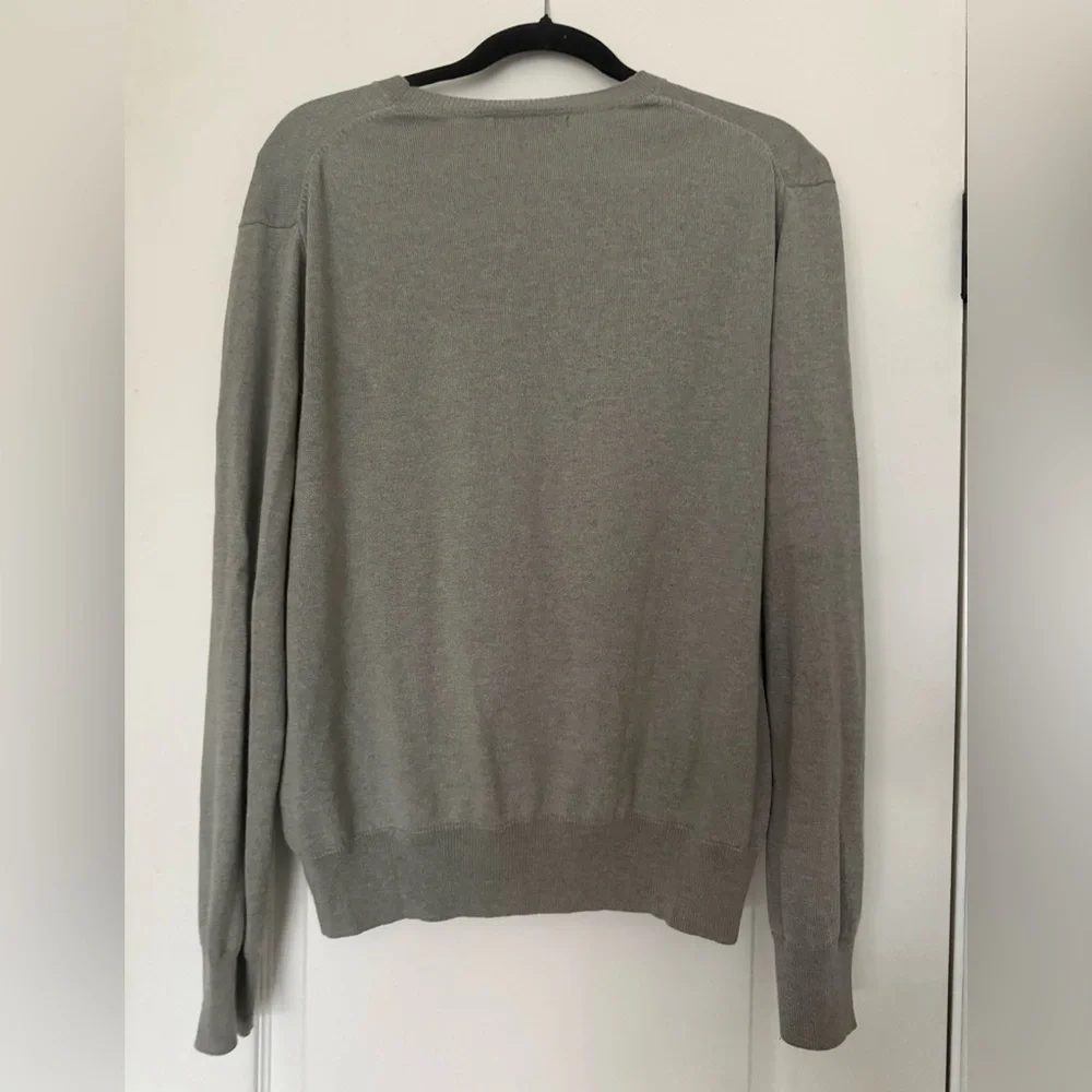 Banana Republic Silk Cashmere Men's Crewneck Sweater in Gray